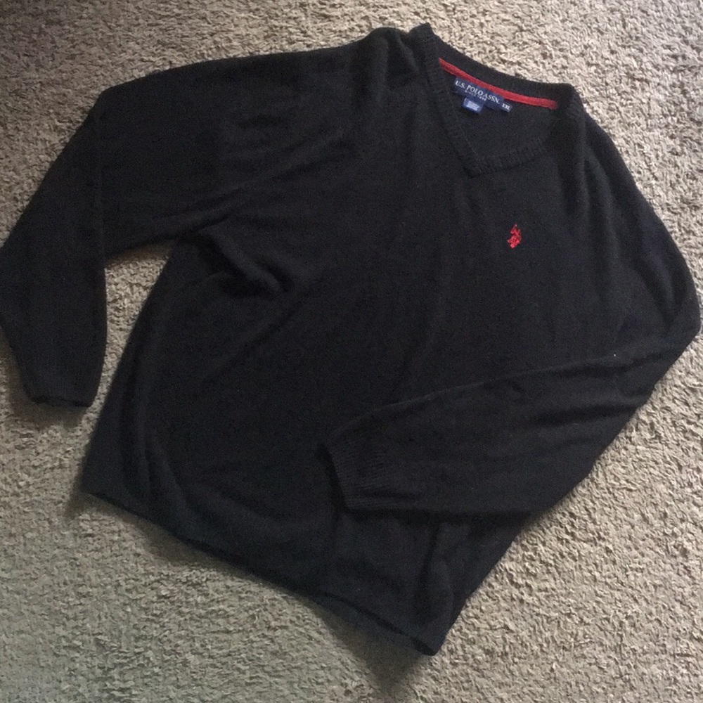 XXL Black U.S. Polo Assn. Stretch Sweater